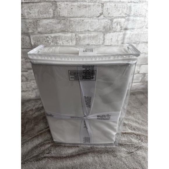 Piu Belle Luxury Cotton Fine Linens Embroidered Eyelet King Sheet Set‎ White - Picture 8 of 9